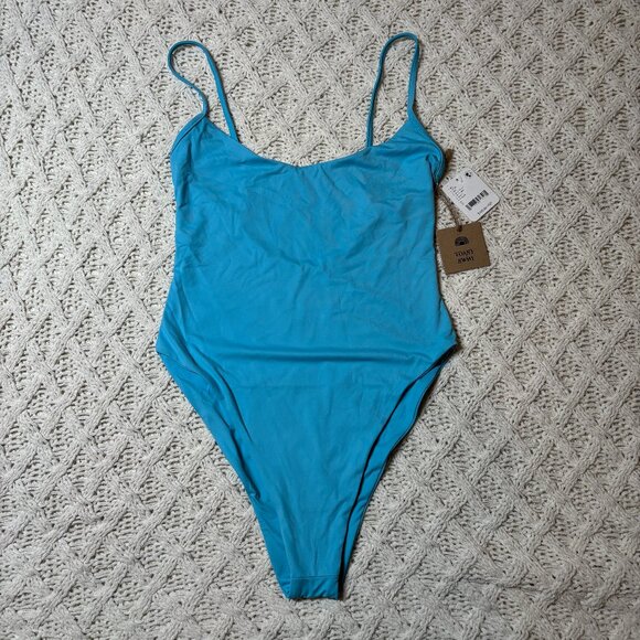 NWT Toast Swim Blue Opal One‎ Piece Swimsuit – Women’s Small - Picture 2 of 8